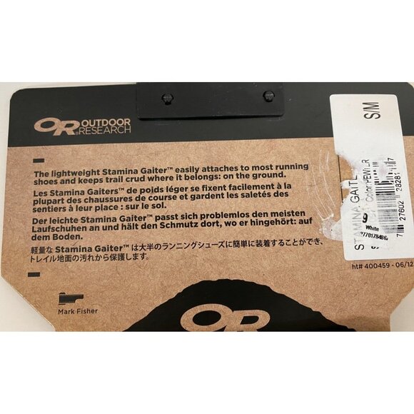 Outdoor Reseach brand Stamina Gaiters Running gear Size Small NWT - Picture 3 of 6